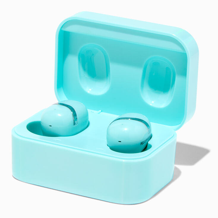 Wireless Earbuds in Case - Mint | Claire's US