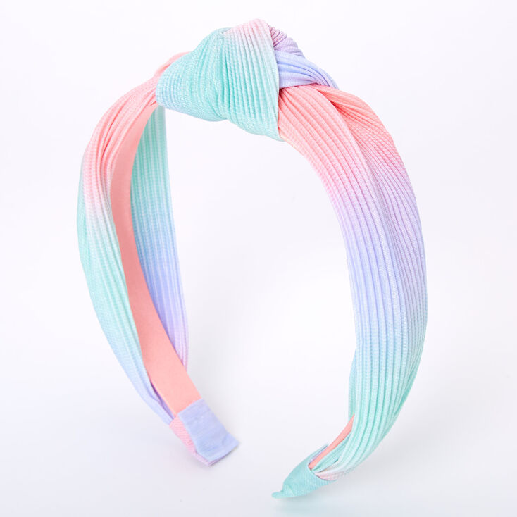 Claire's Serre-tête noué plissé avec dégradé de tons pastel
