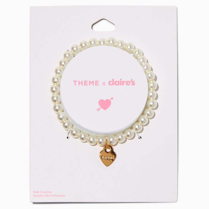 T H E M E x Claire&#39;s Pearl Stretch Bracelet,