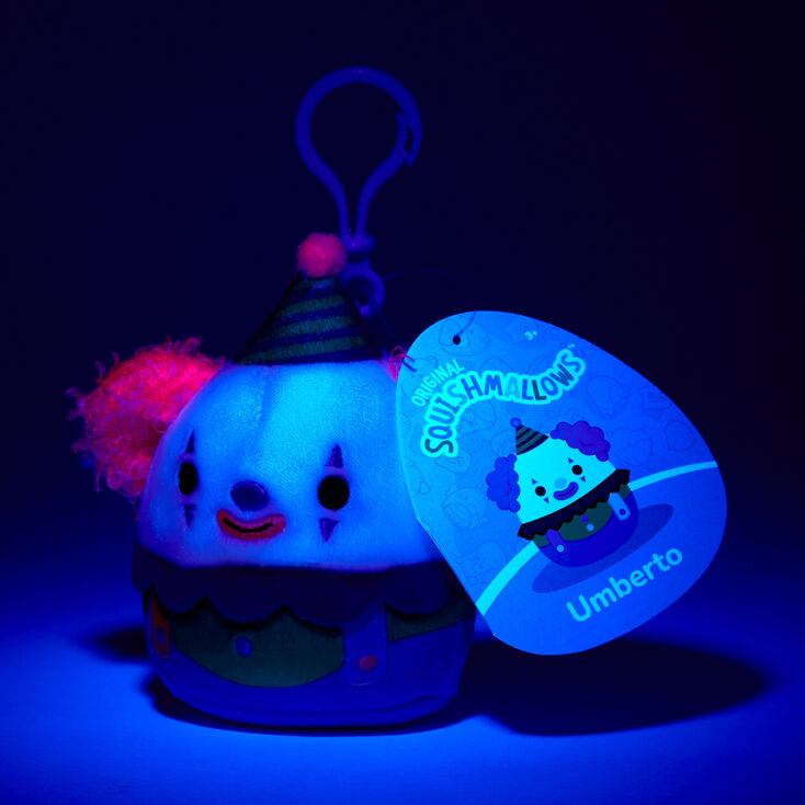 Squishmallows&trade; Claire&#39;s Exclusive 3.5&quot; Blacklight Umberto Soft Toy,