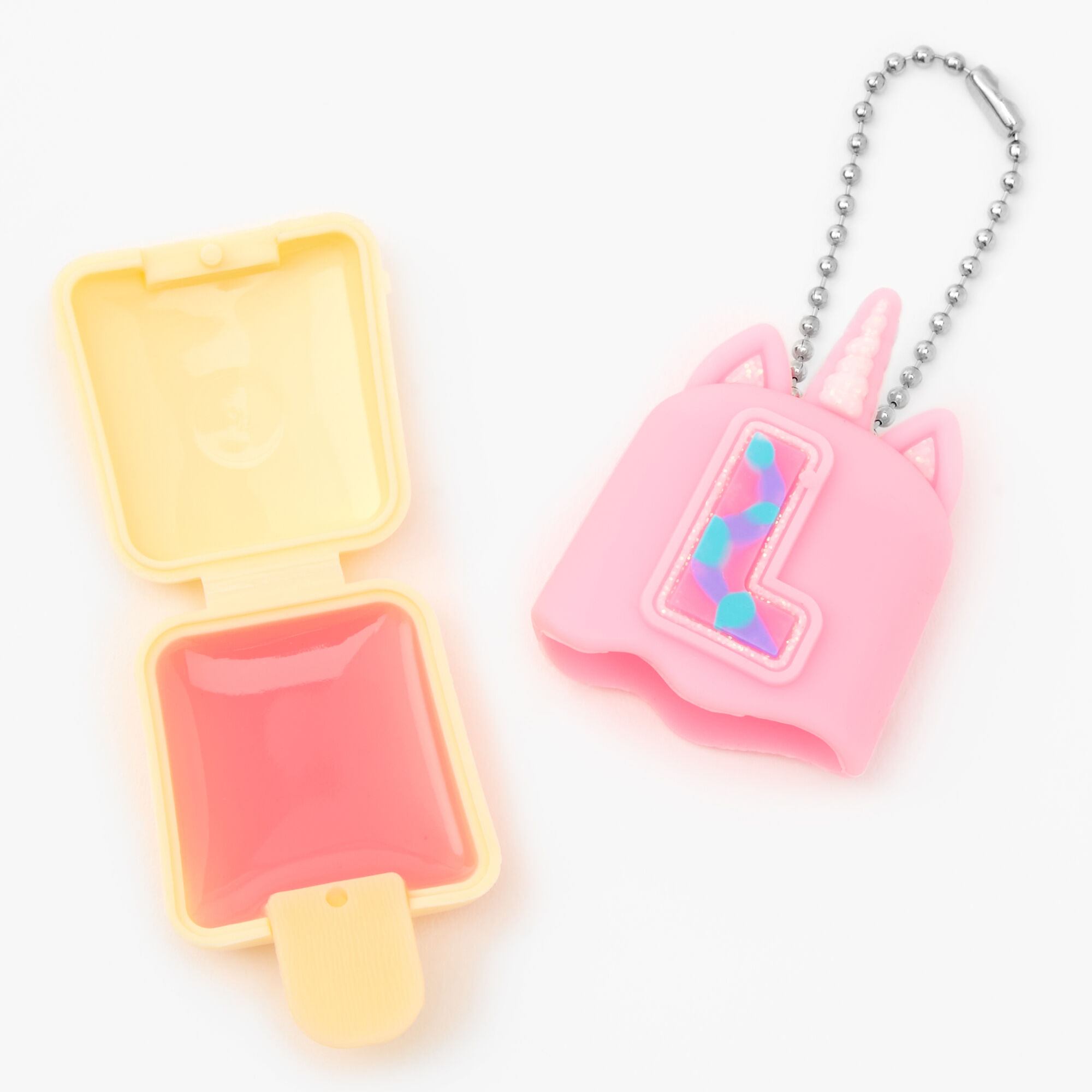 Pucker Pops® Initial Lip Gloss - Pink, L,