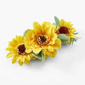 Sunflower Cluster Hair Barrette,