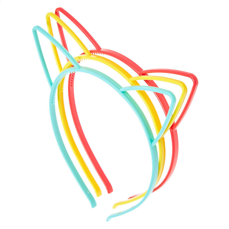 Kids Bright Pastel Cat Ears Headbands,