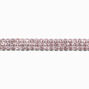 Light Pink Crystal Anodized Choker Necklace,