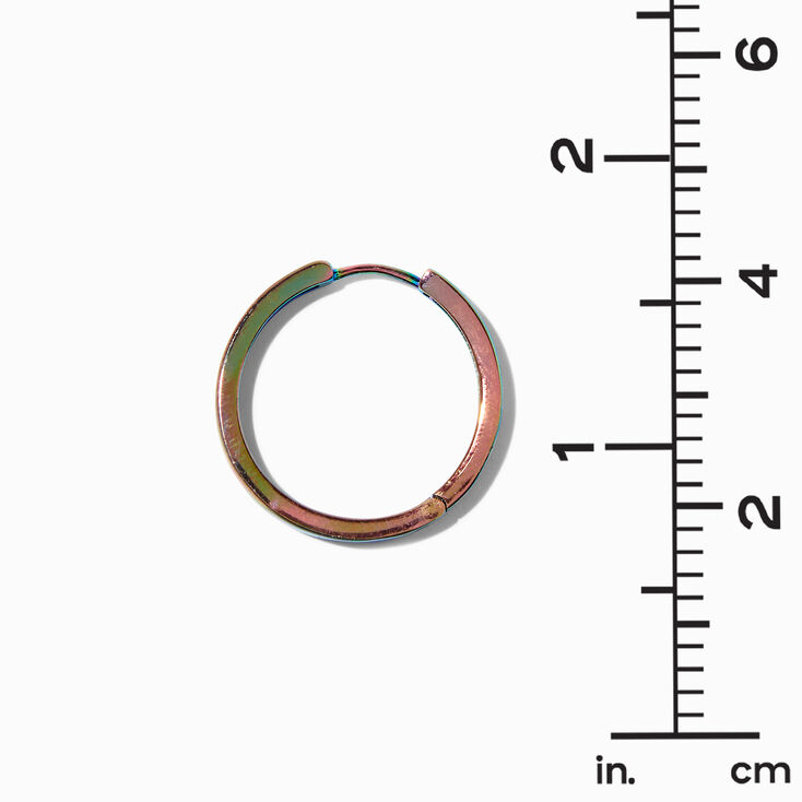Anodized 25MM Huggie Hoop Earrings,