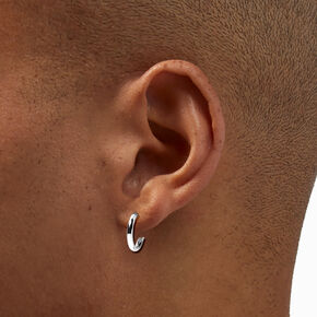 C LUXE by Claire&#39;s Sterling Silver 10mm Hoop Earrings,