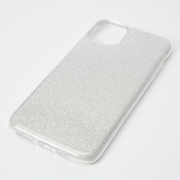 Silver Glitter Protective Phone Case - Fits iPhone&reg; 11 Pro Max,