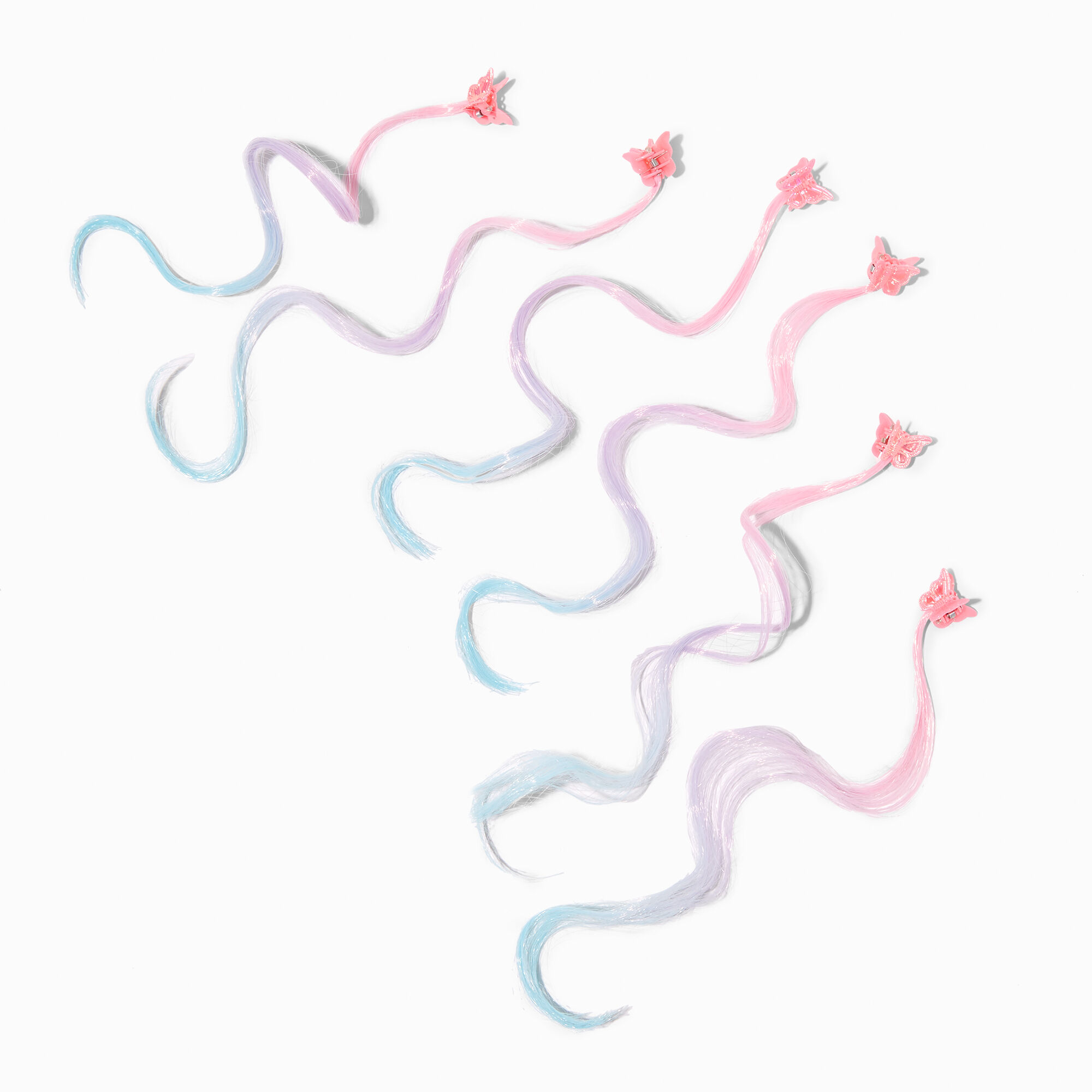 Claire's Club Faux Hair Mini Hair Claws - 6 Pack,