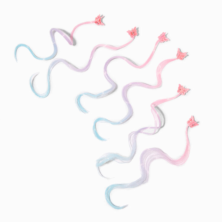 Claire&#39;s Club Faux Hair Mini Hair Claws - 6 Pack,