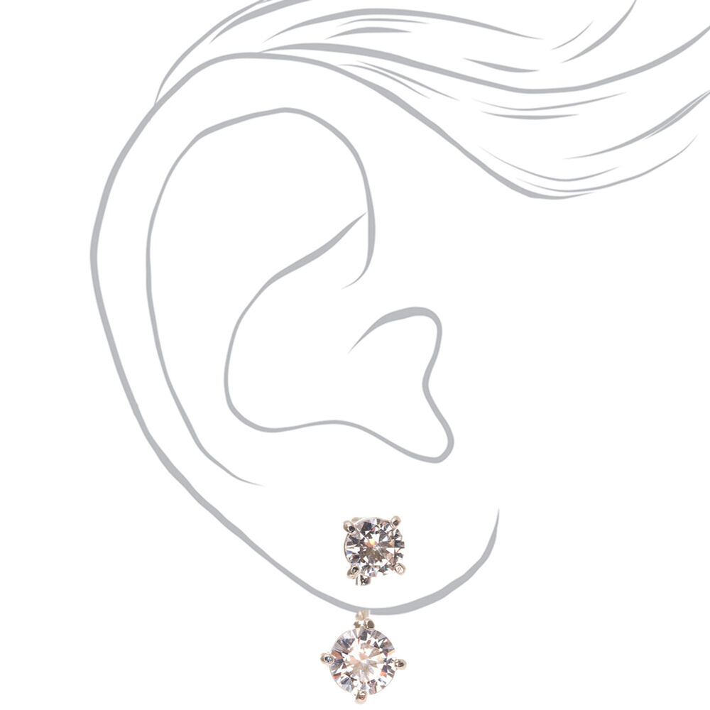 Front back sale earrings claire's