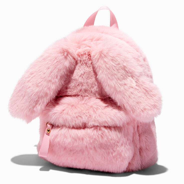 Pink Bunny Plush Backpack