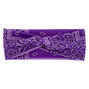 Wide Jersey Bandana Headwrap - Purple,