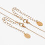 Gold-tone Best Friends Pink Shimmer Mystical Gem Pendant Necklaces - 2 Pack,