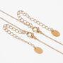 Gold-tone Best Friends Pink Shimmer Mystical Gem Pendant Necklaces - 2 Pack,