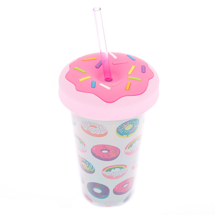 Rainbow Donut Tumbler - Pink,