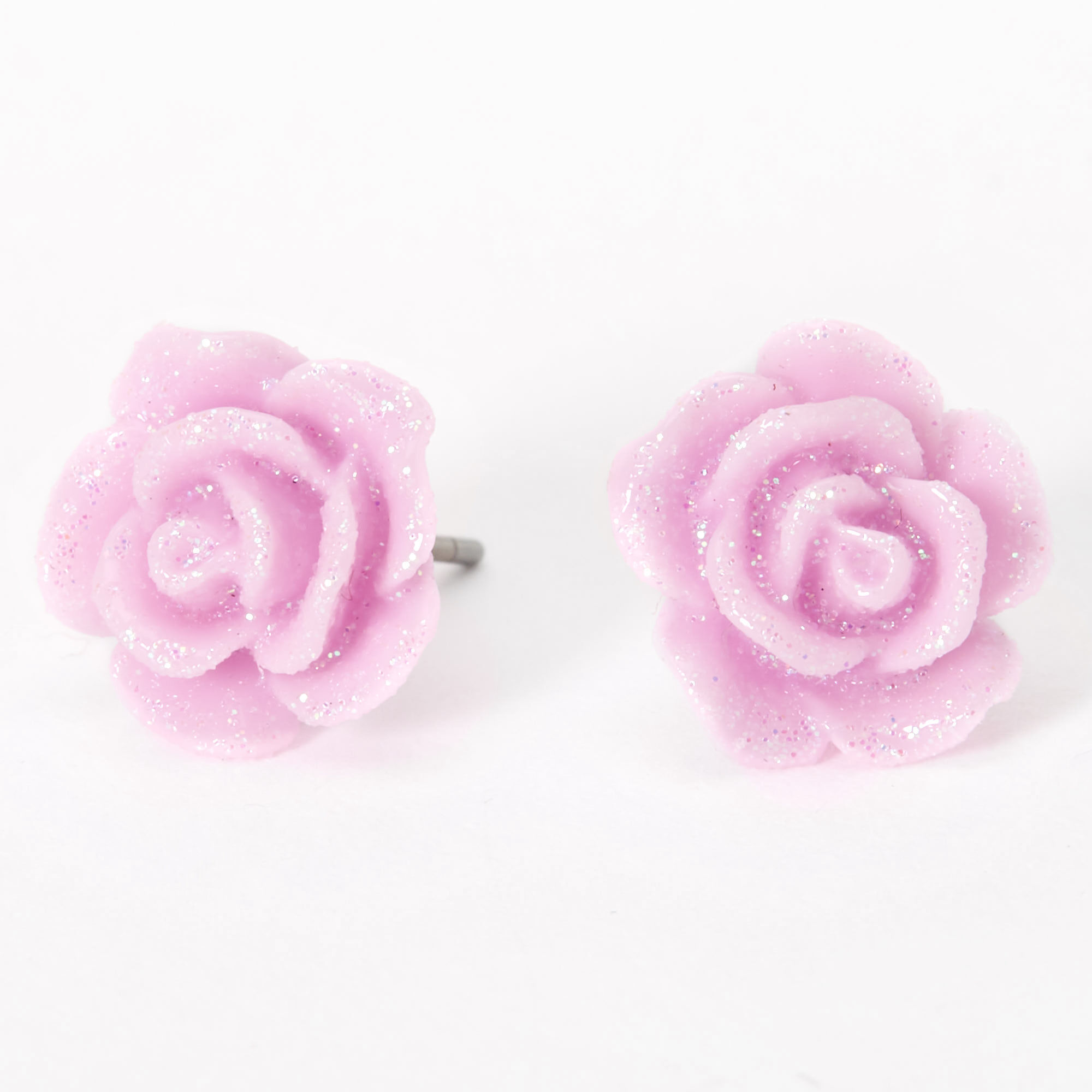 Claire's rose earrings hotsell