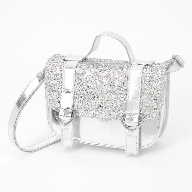 Claire's Sacoche à bandoulière à paillettes Claire's Club - Couleur argentée