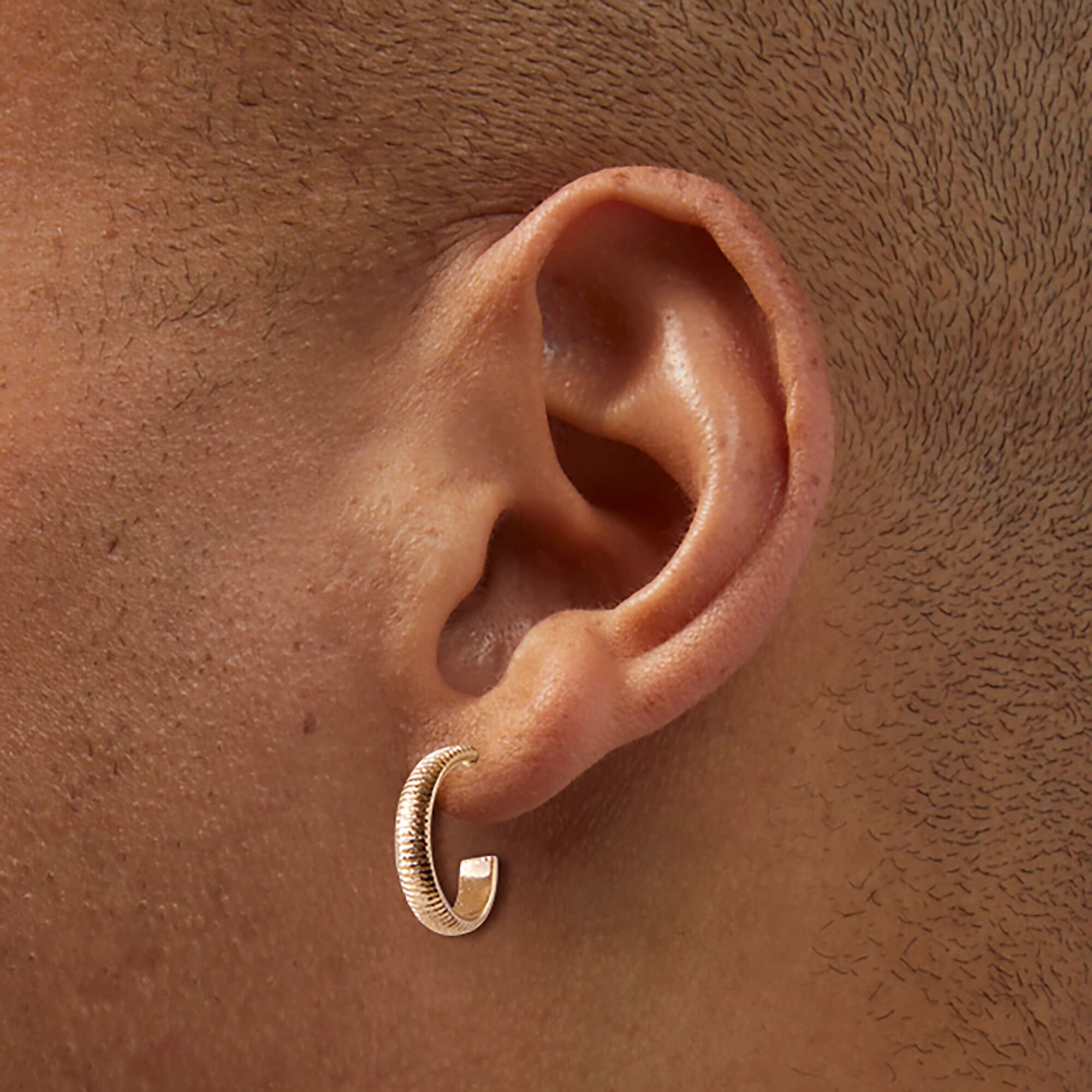 Gold-tone Cherry Earring Stackables Set - 6 Pack,