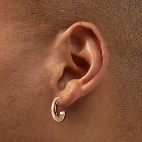 Gold-tone Cherry Earring Stackables Set - 6 Pack,