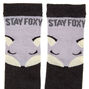 Black &amp; Grey STAY FOXY Tall Socks,