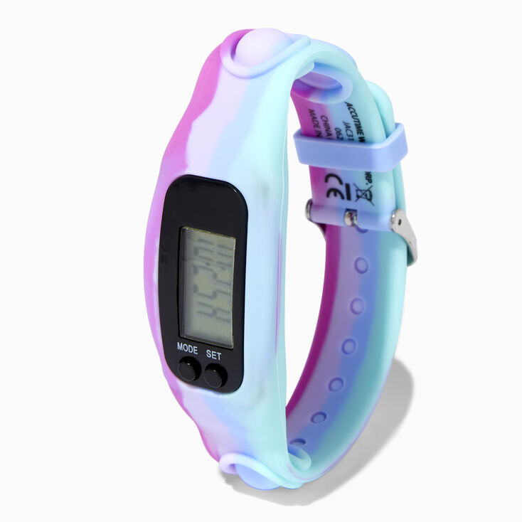 Accutime Ombre Popper Band Active LED Watch,