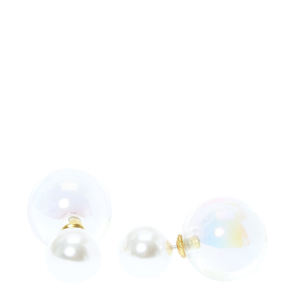 Double ball clearance earrings claire's