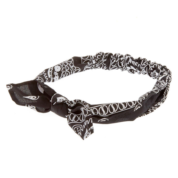 Claire's Bandeau style bandana avec lien noir pour enfants
