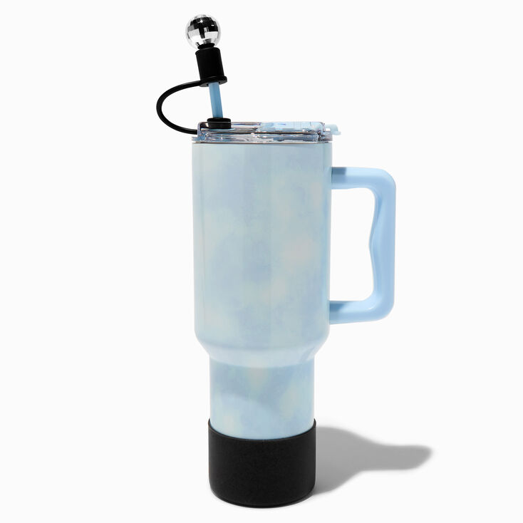 Black Boot &amp; Disco Ball Straw Cover Water Bottle Set - 2 Pack,