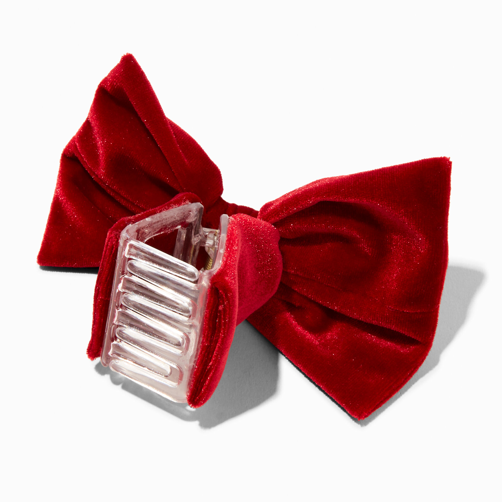Red Velvet Bow Hair Claw,