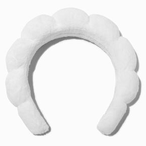 Jet-Puffed&trade; White Puffy Spa Headband,