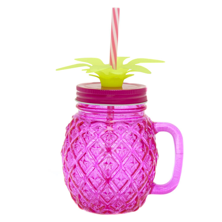 Pineapple Mason Jar Cup Claire S