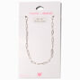 T H E M E x Claire&#39;s Silver-tone Paperclip Chain Necklace,