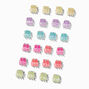 Claire&#39;s Club Rainbow Mini Hair Claws - 24 Pack,