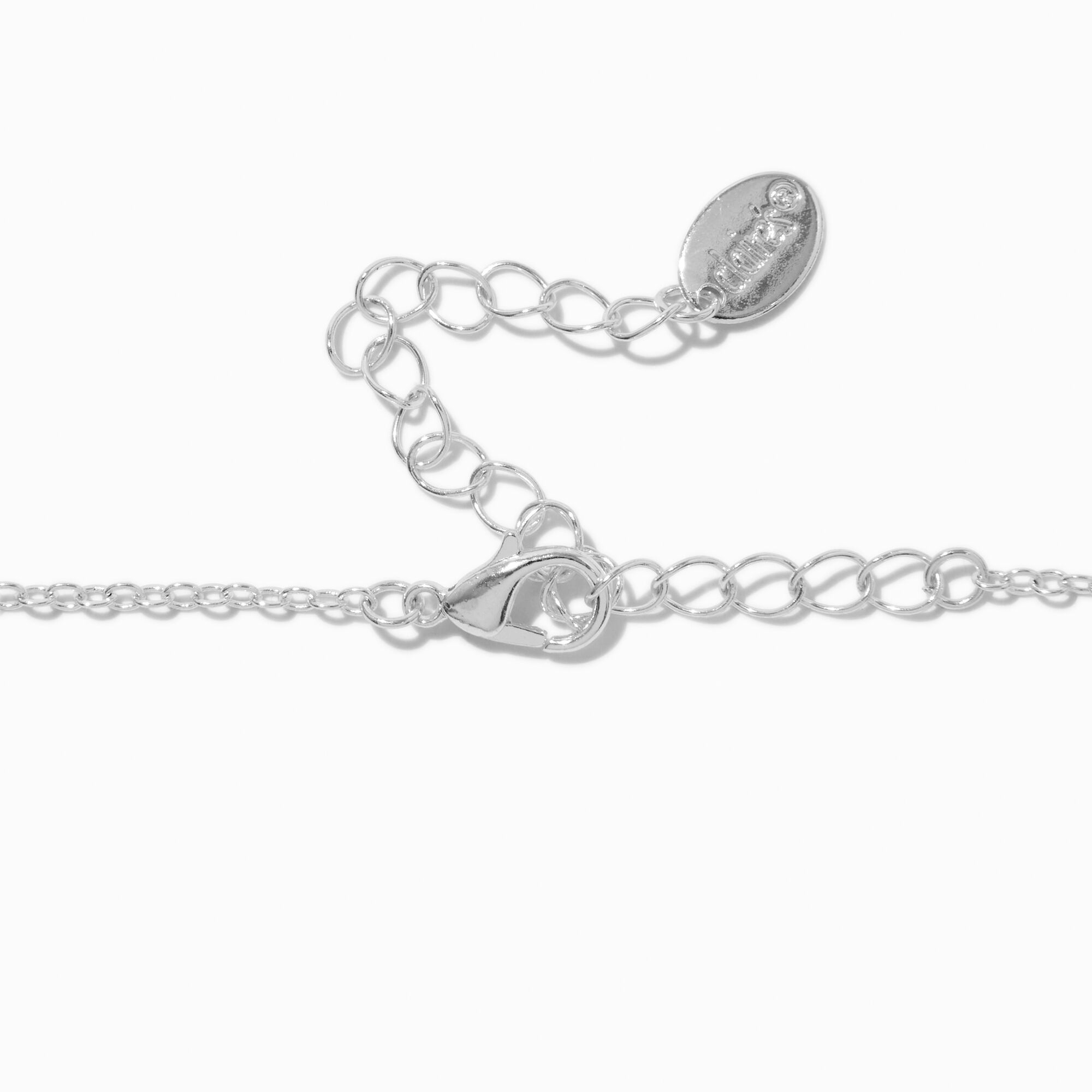 Silver-tone Star Burst Choker Necklace,