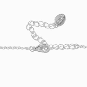 Silver-tone Star Burst Choker Necklace,