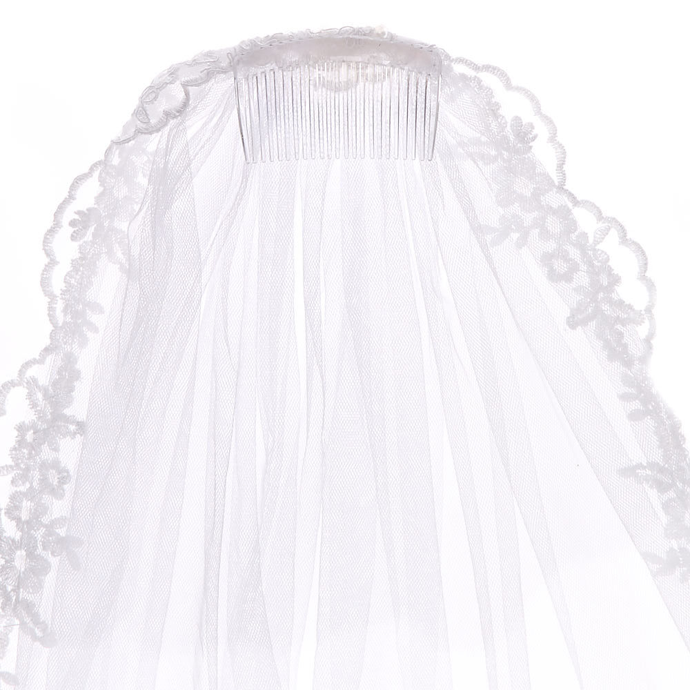 Claire's Club Lace Veil - White,