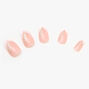 Glitter Swirl French Tip Almond Faux Nail Set - 24 Pack,