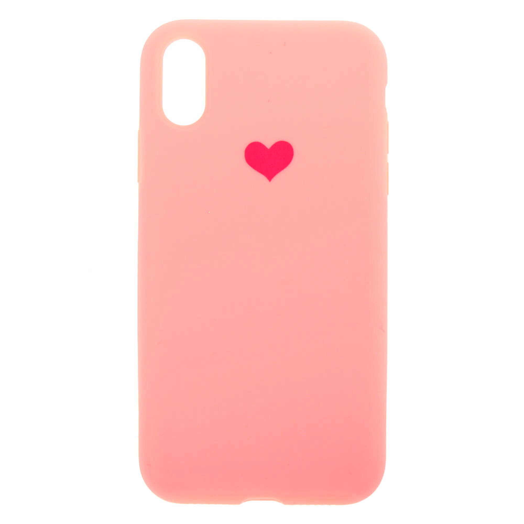 Pink Heart Phone Case Fits Iphone Xr Claire S