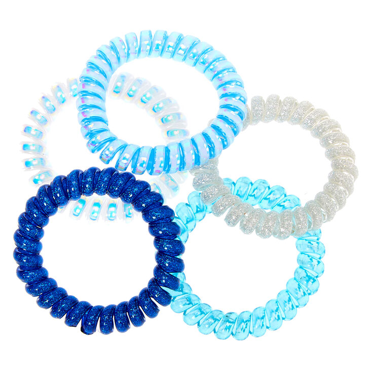 Bracelets torsad&eacute;s Claire&#39;s&nbsp;Club - Bleu, lot de 5,
