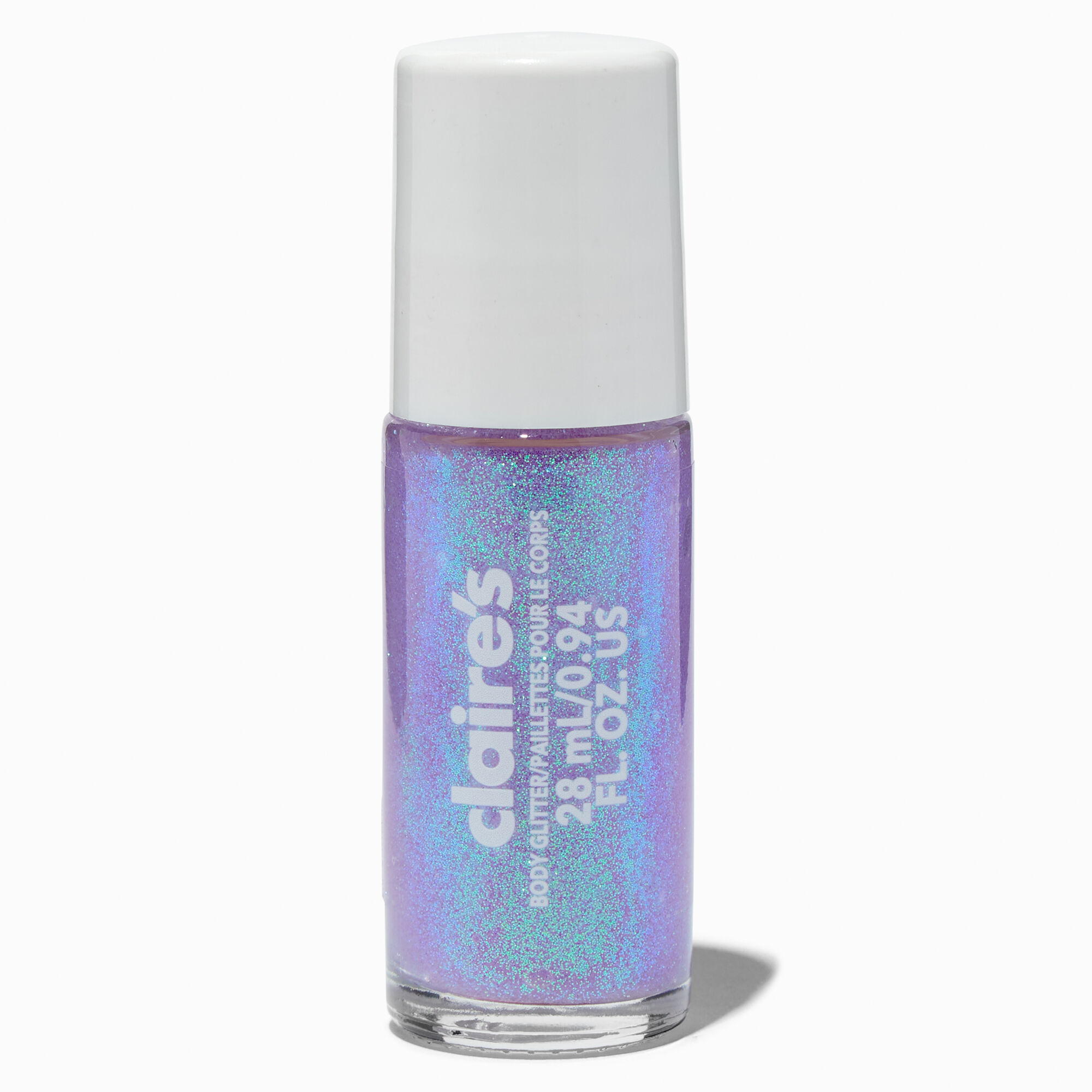 View Claires Body Glitter Roll Lilac information