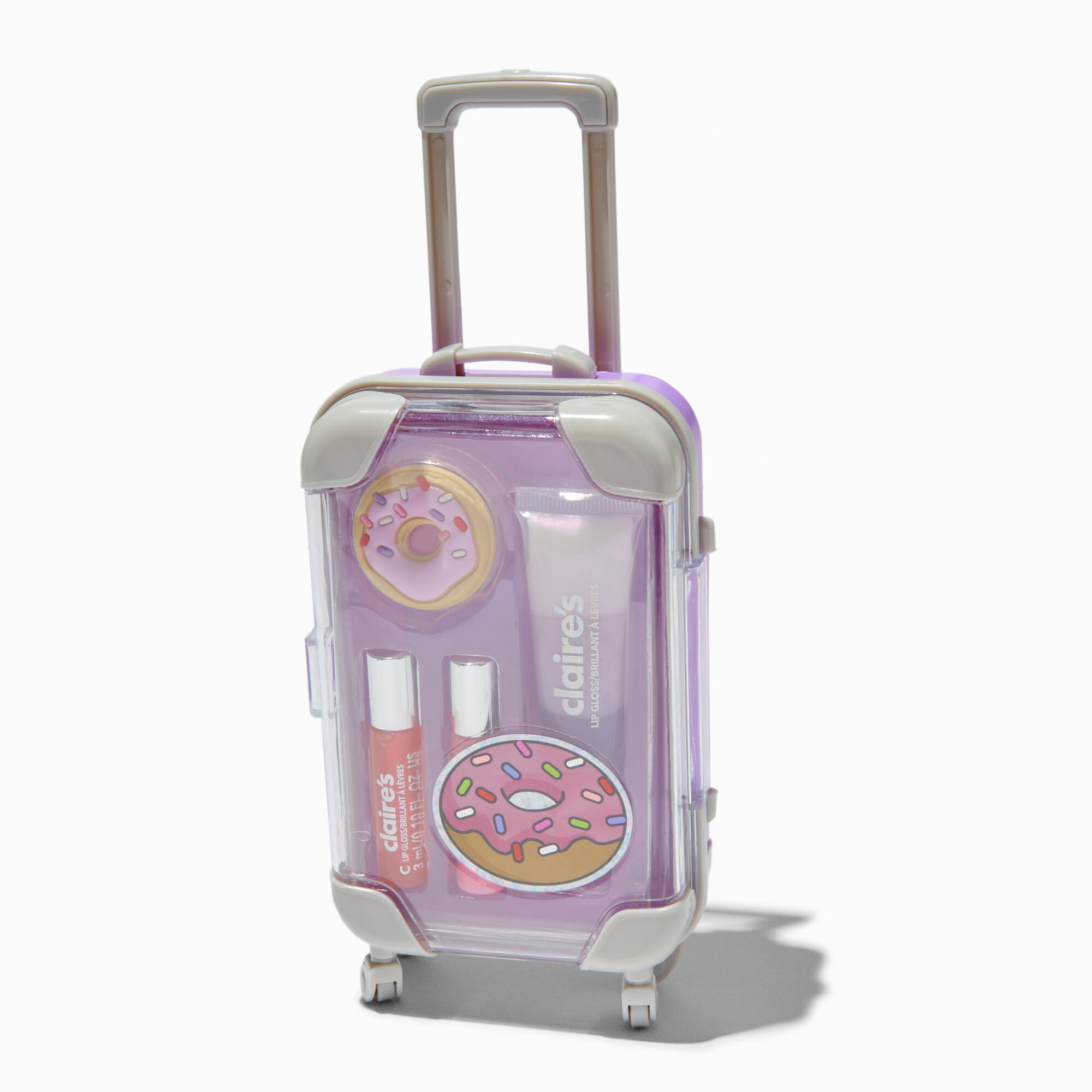 View Claires Donut Luggage Lip Gloss Set information