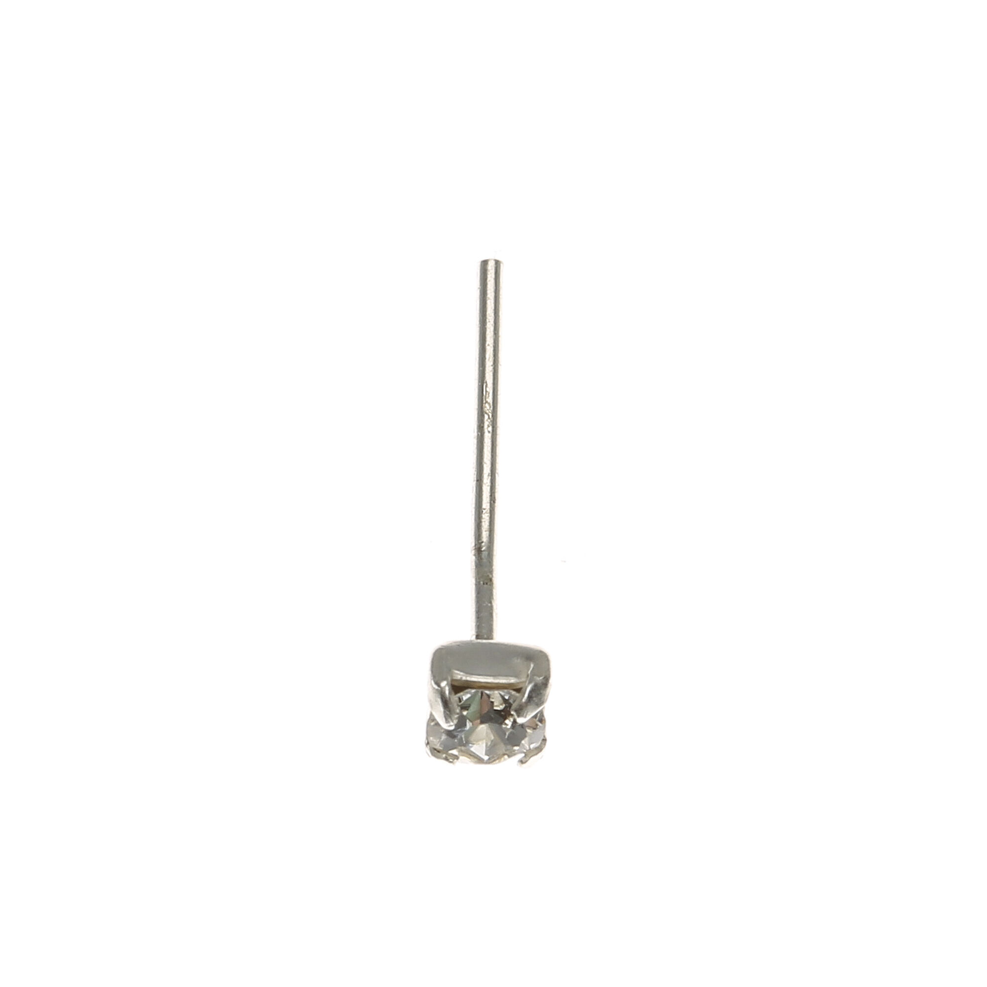 View Claires Tone 22G Square Nose Stud Silver information