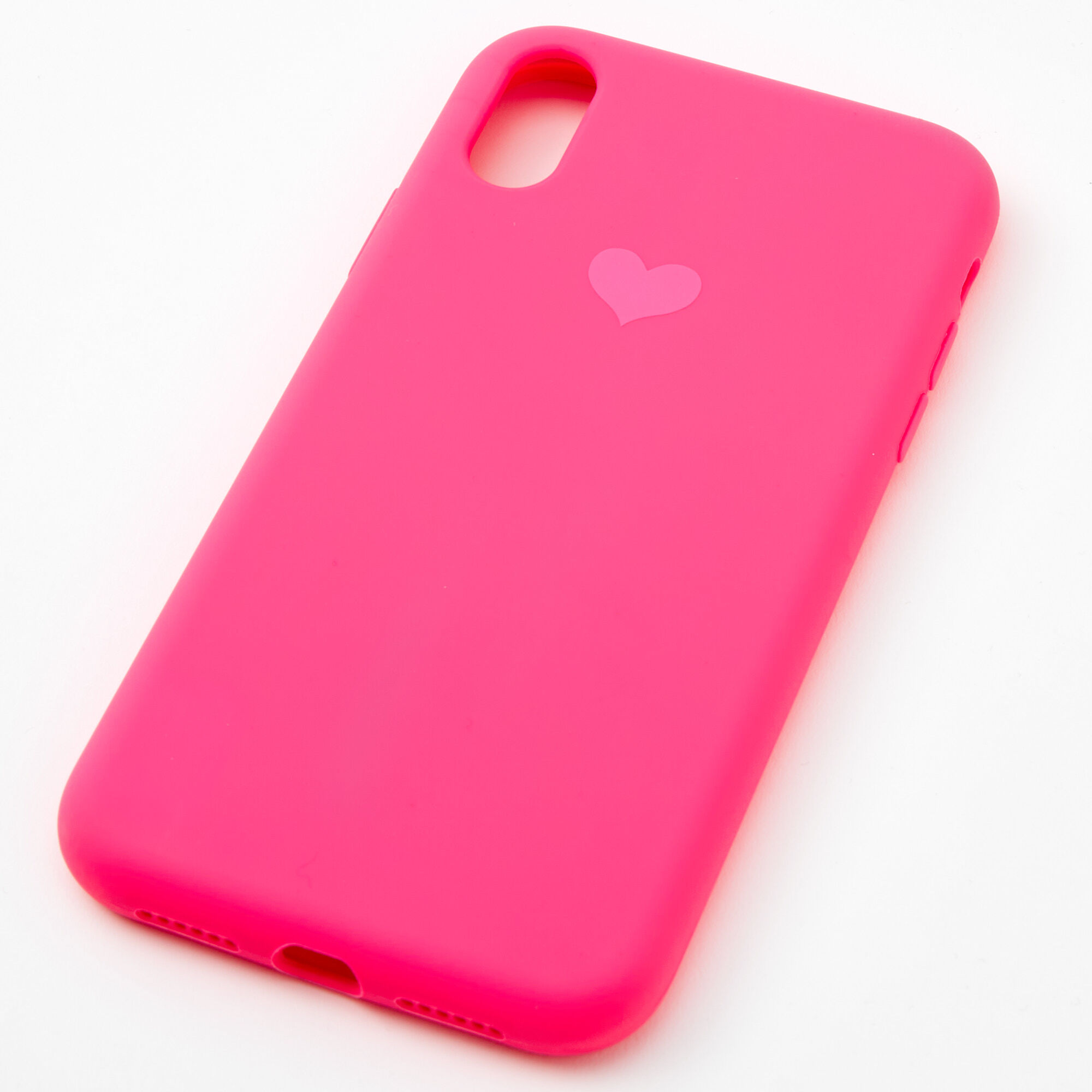 Pink Heart Phone Case Fits iPhone XR Claire s US