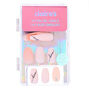Faux ongles ballerine Love bling bling - Nude, lot de 24,