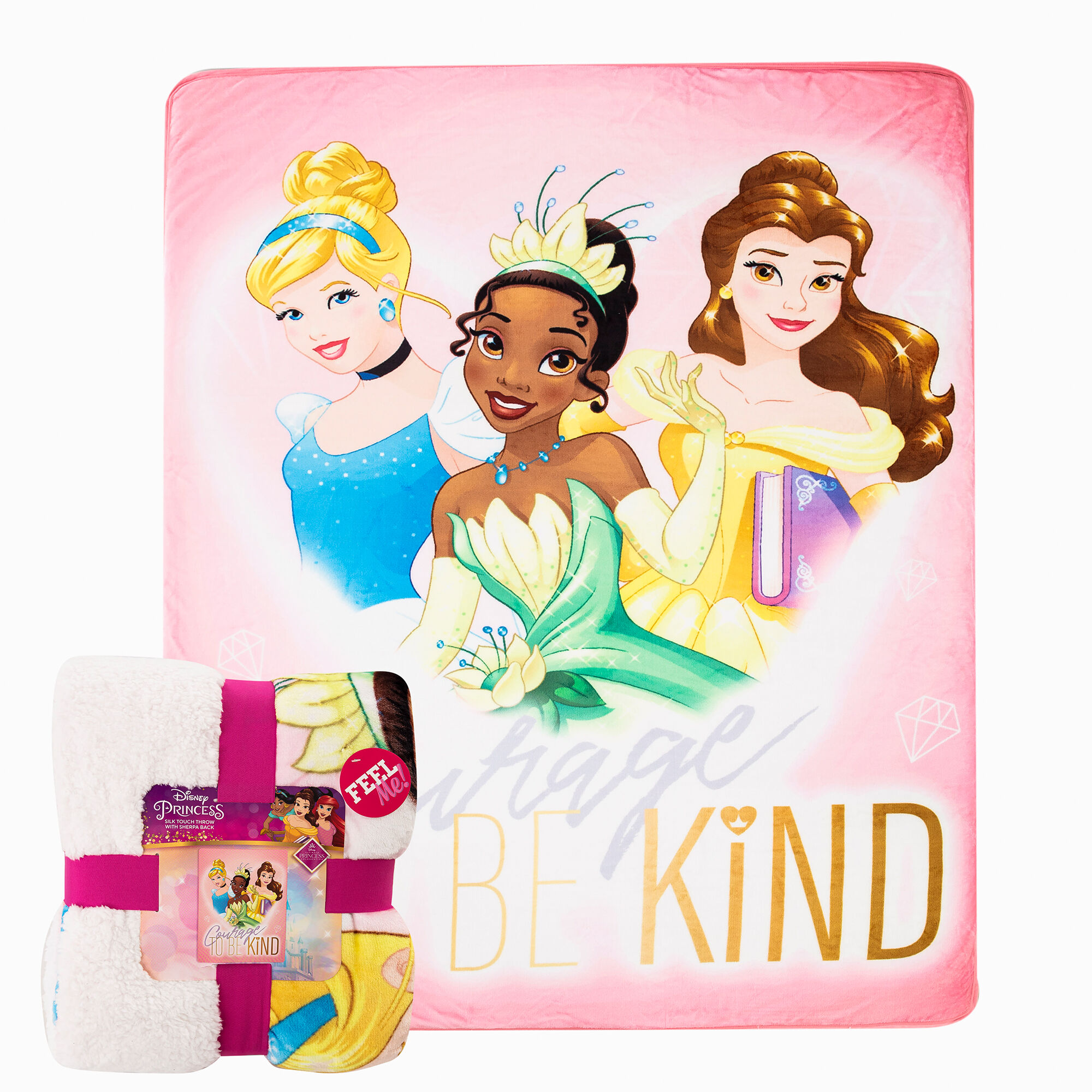 Disney Princess Royal Courage Silk Touch Sherpa Twin Size ds Claire s US