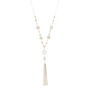 Antique Beaded Tassel Long Necklace,
