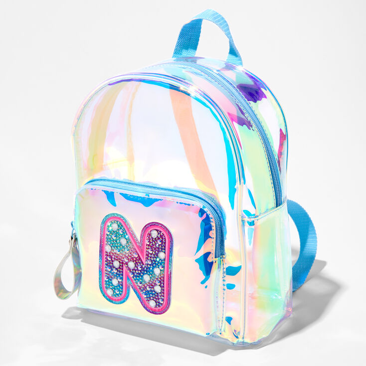 Holographic Initial Mini Backpack - N,