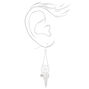 Silver 2&quot; Dreamcatcher Drop Earrings,