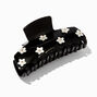 Black Mini Cream Daisy Hair Claw,