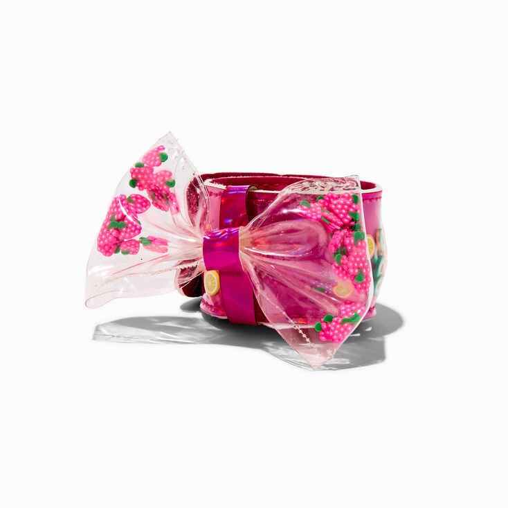 Claire&#39;s Club Rainbow Fruit Shaker Slap Bracelet,